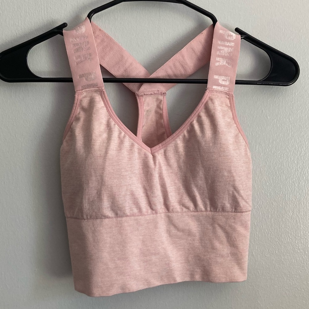 Pink Sport cross back sports bra